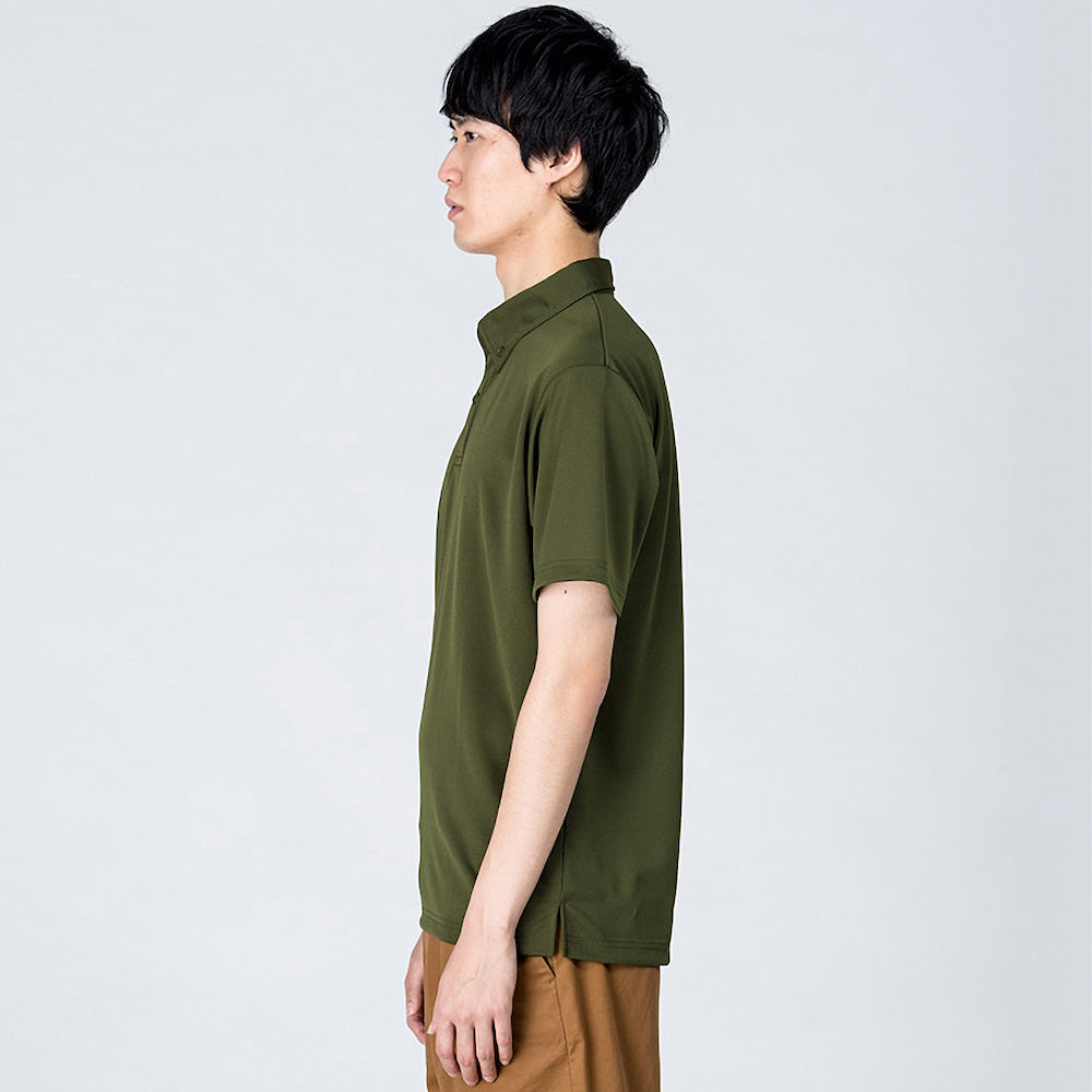 トムス 4.4オンス ドライボタンダウンポロシャツ(ポケット無し)