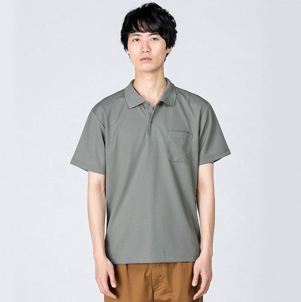 トムス 4.4オンス ドライポロシャツ (ポケット付)