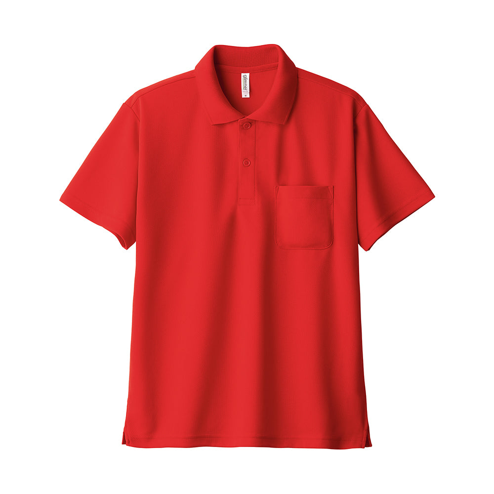 トムス 4.4オンス ドライポロシャツ (ポケット付)