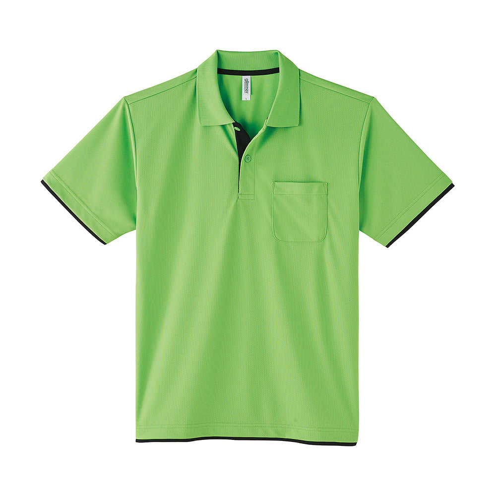 グリマー 4.4オンス ドライレイヤードポロシャツ