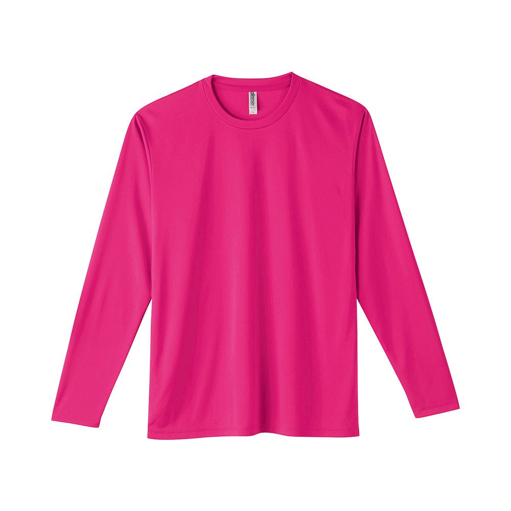 グリマー 3.5オンス インターロックドライ長袖Tシャツ