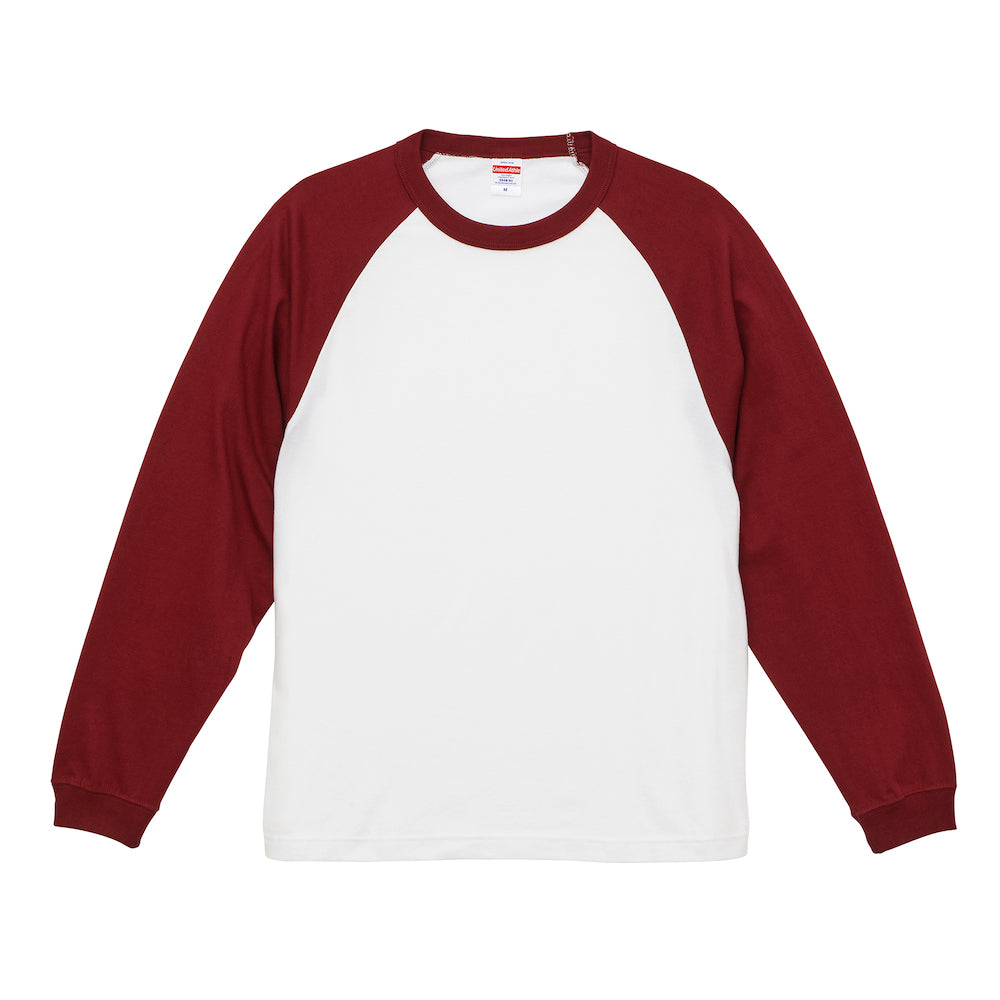 ユナイテッドアスレ 5.6オンス ラグラン ロングスリーブ Tシャツ(1.6インチリブ)