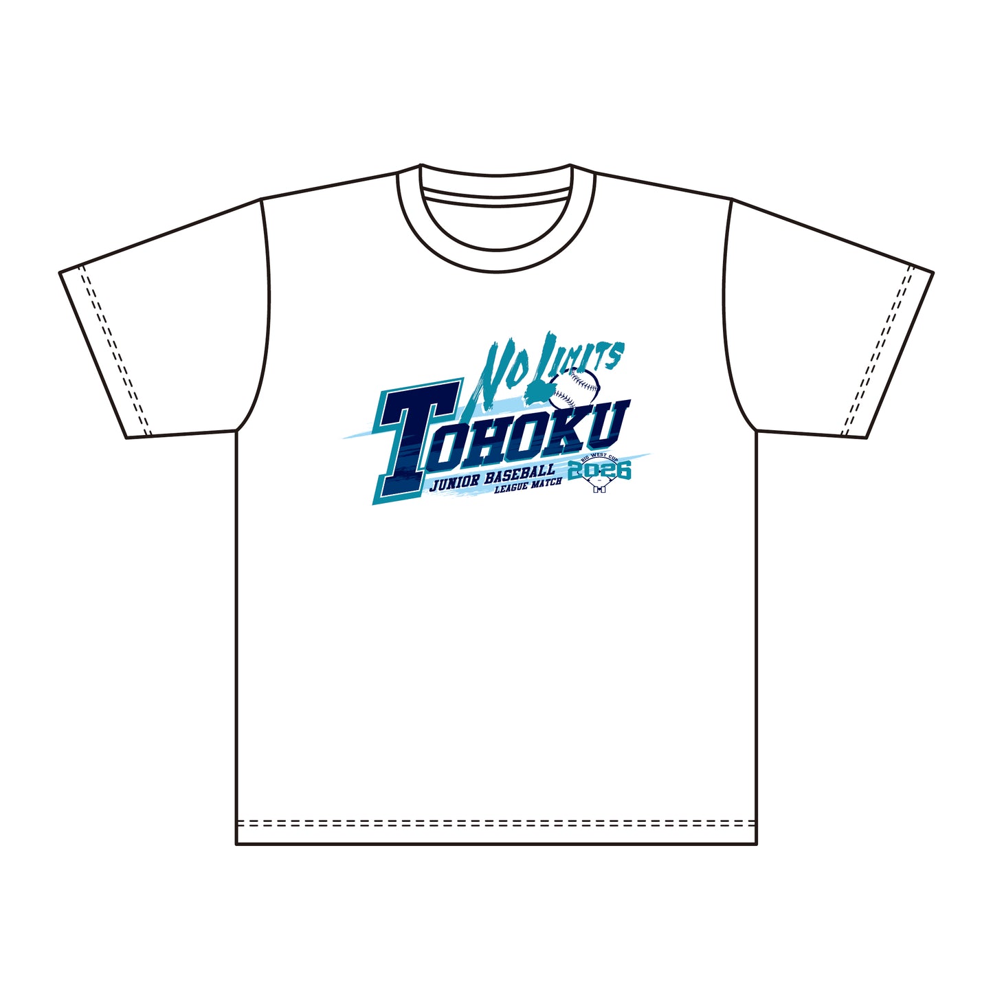 第22回東北選抜学童軟式野球大会 記念Tシャツ