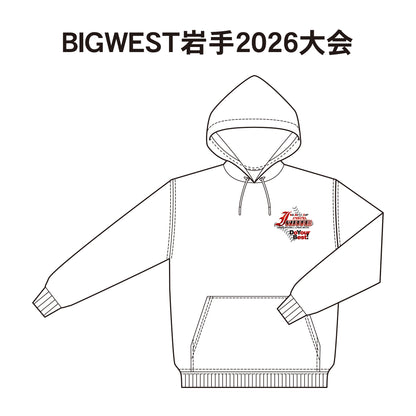 BIGWEST岩手2026大会 記念プルパーカー